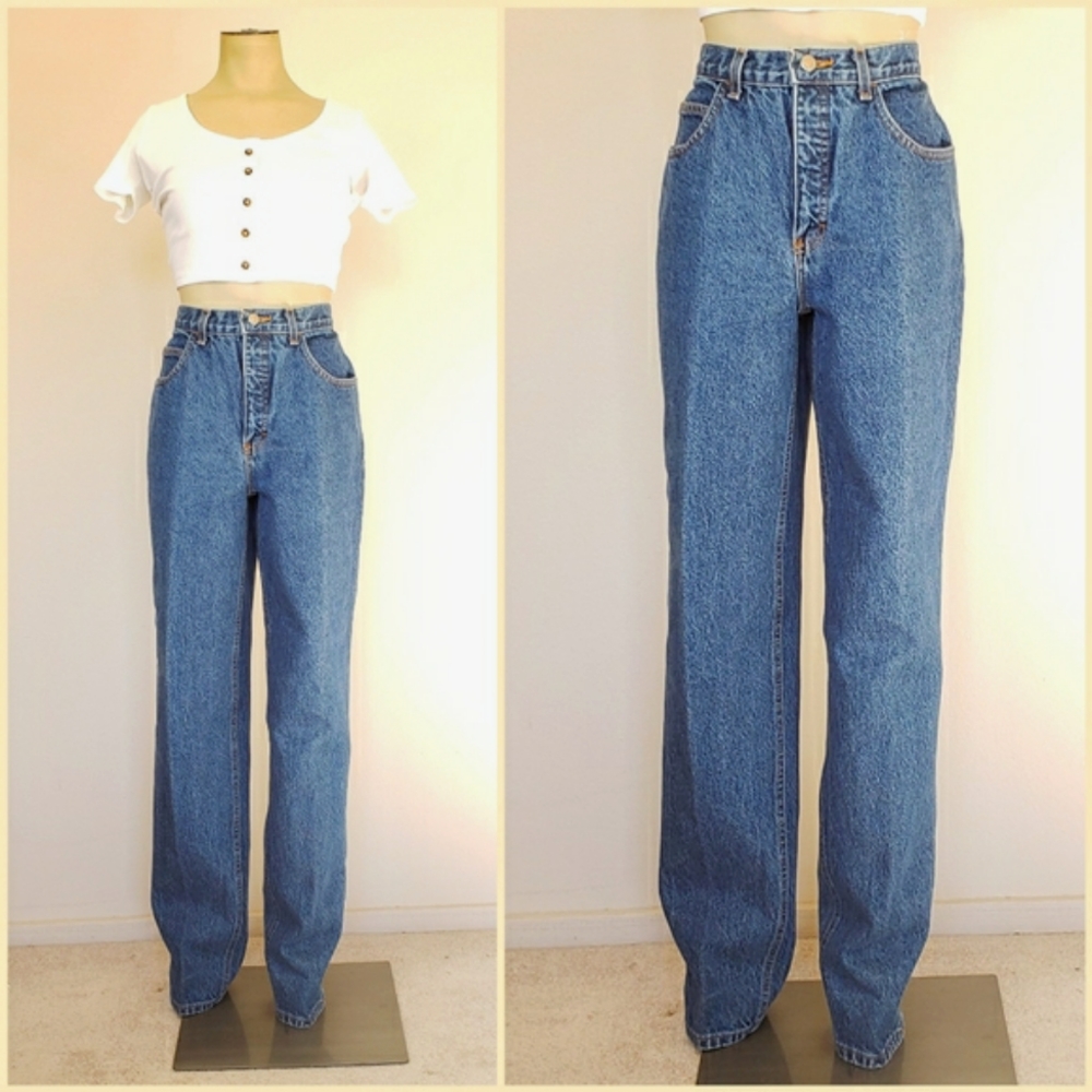 VTG High Waisted Straight Leg London Jean - Picture 1 of 12